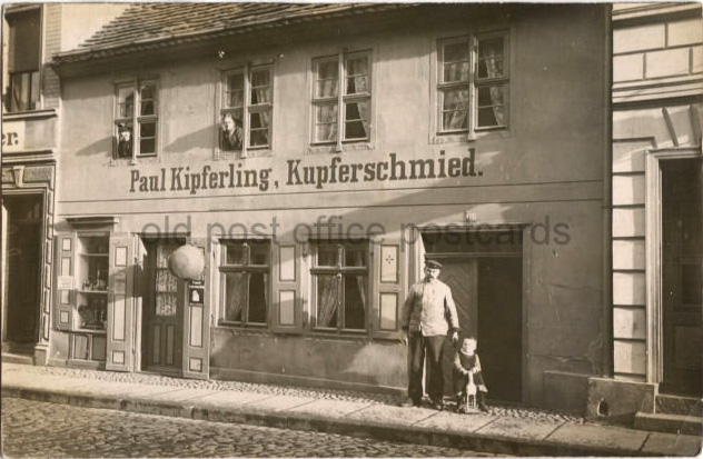 Unknown Artist Zielenzig Oststernberg Germany Business Storefront 1907